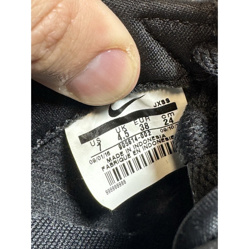 Nike Cortez Classic Leather Shoes Womens Size 7 Black Gray‎ Suede 905614-002 - Picture 7 of 7